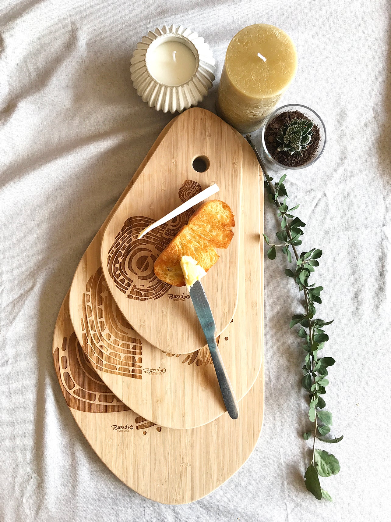 Engraved Bamboo Platters